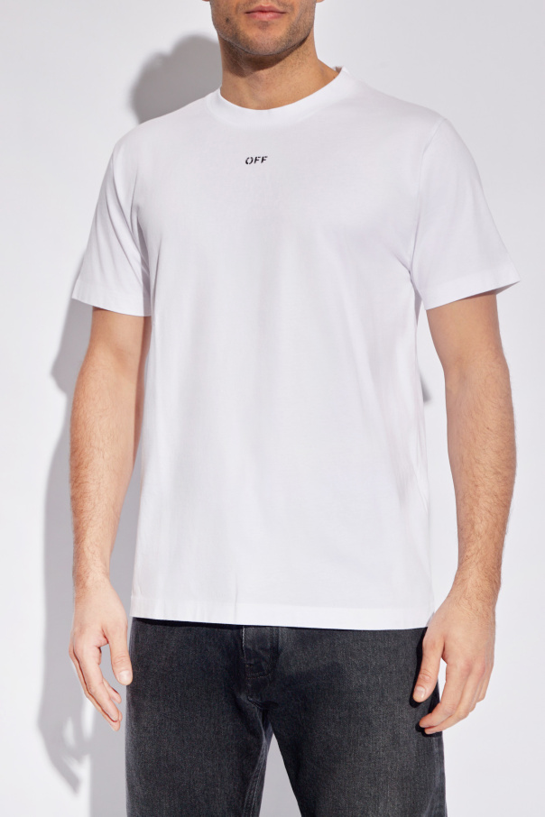 Off-White T-shirt with logo | Men's Clothing | Vitkac